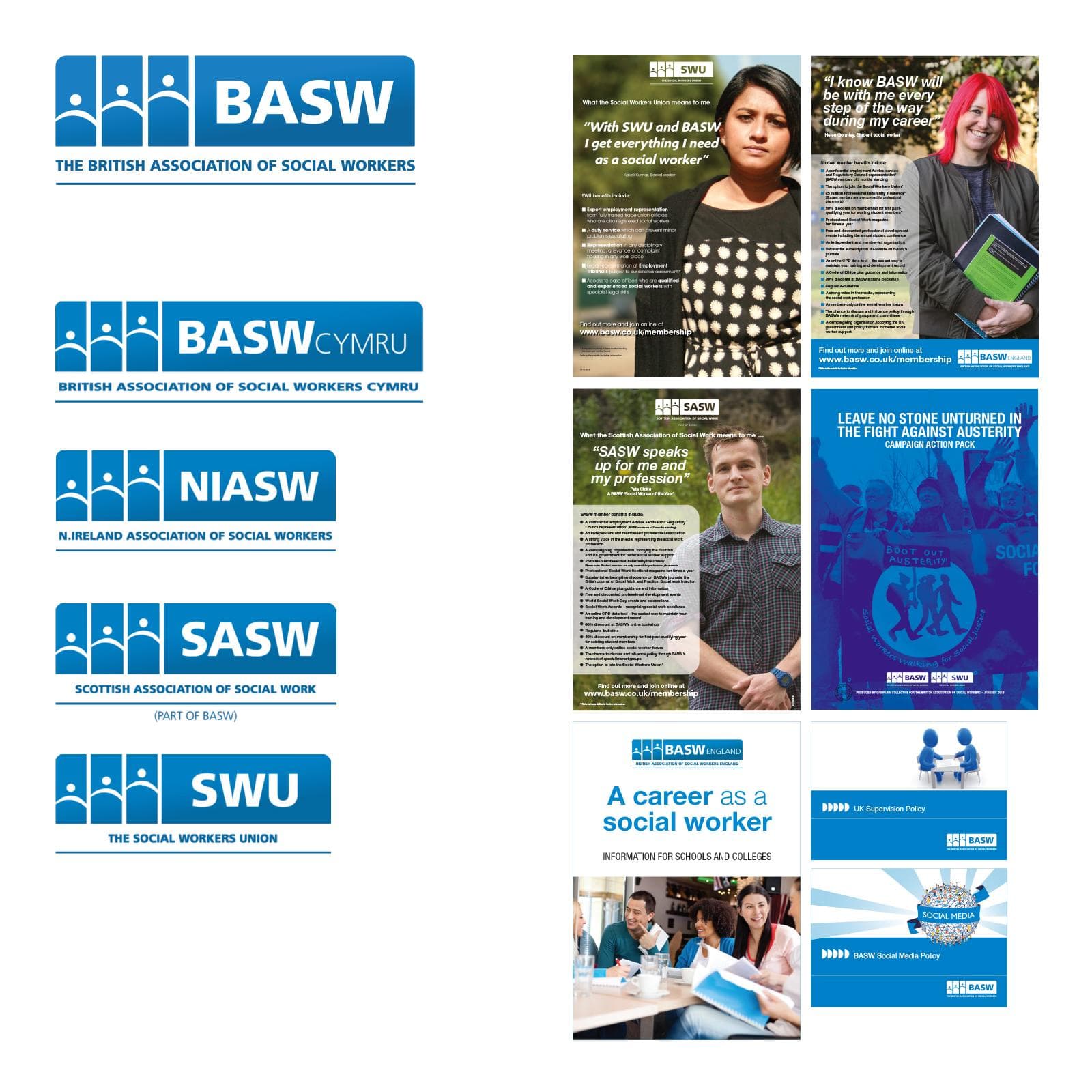 An image showing BASWs old visual identity