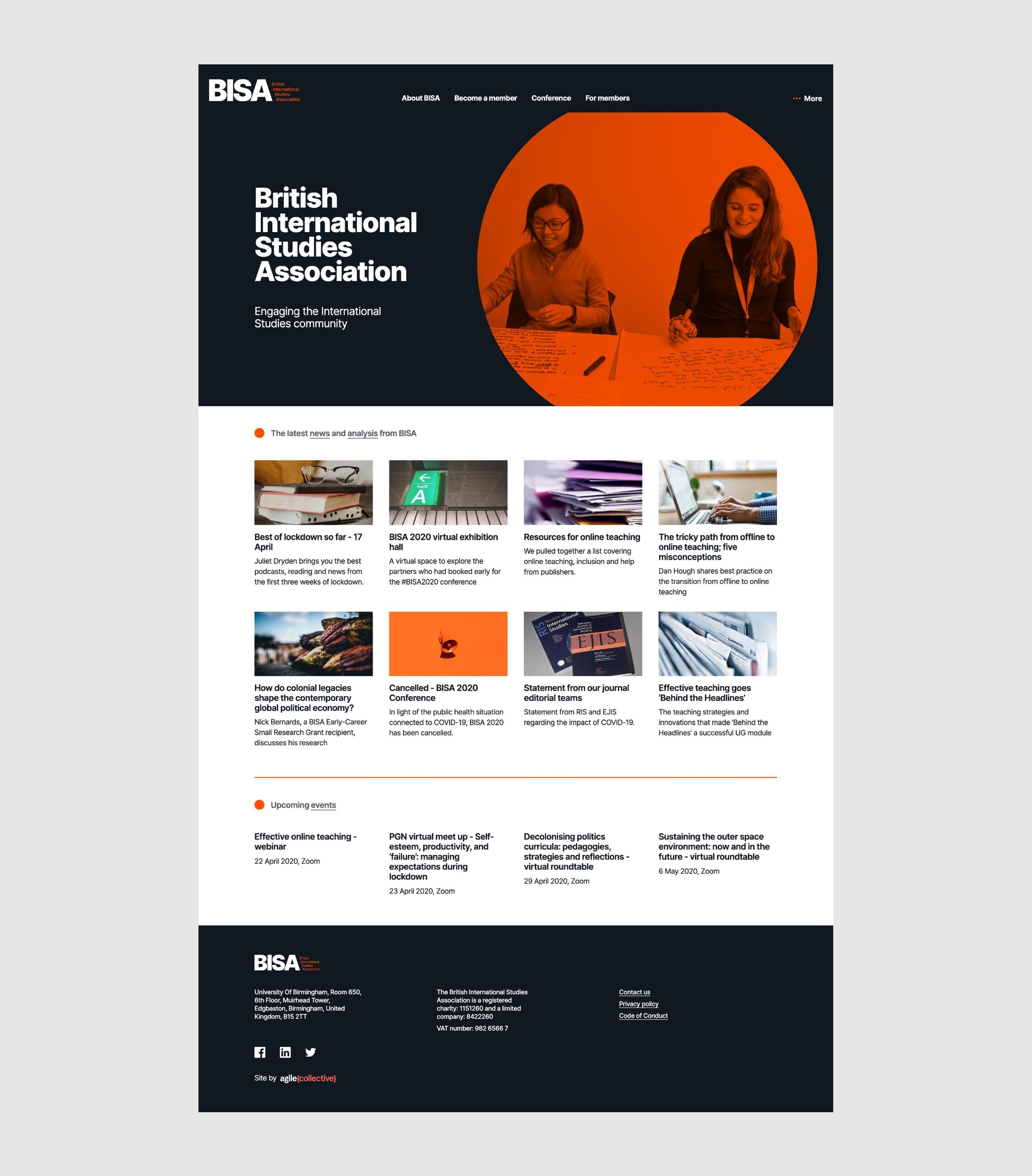 BISA homepage