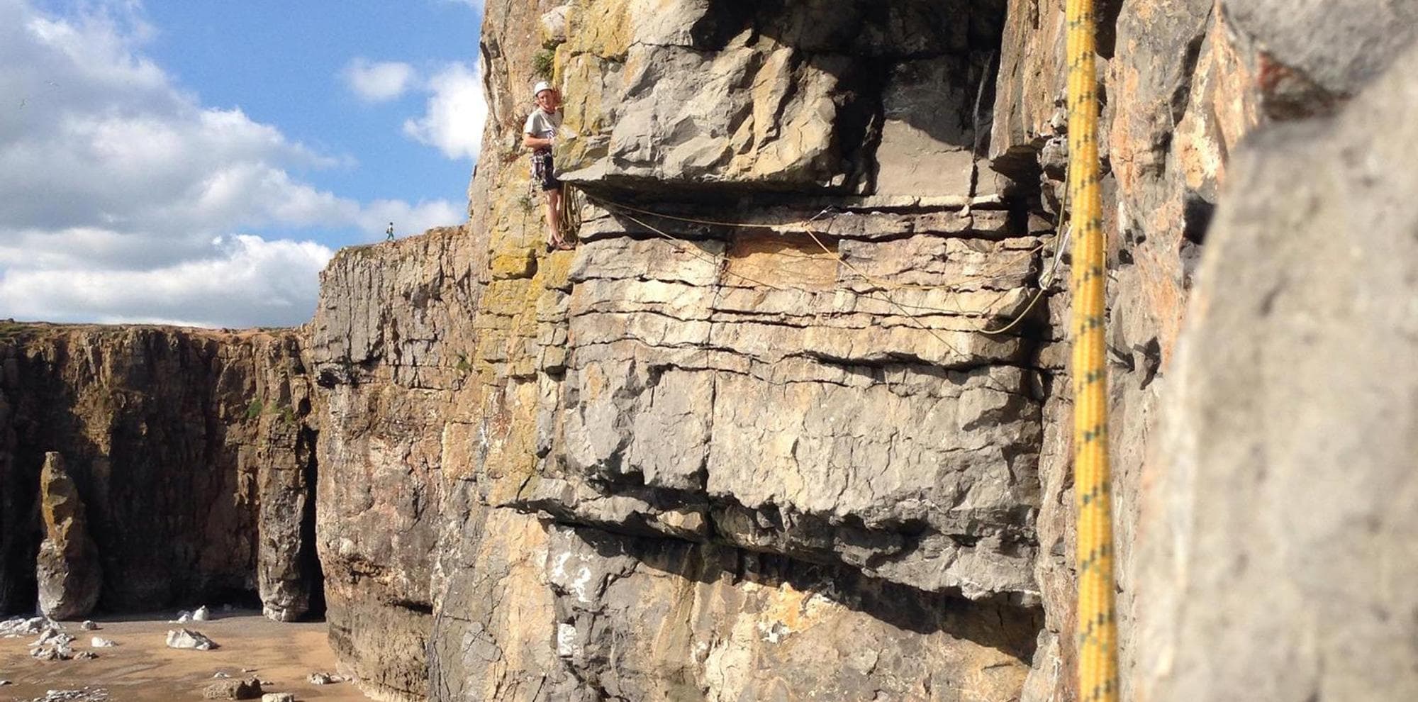 James climbing range east in Pembroke