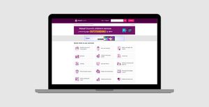 laptop showing walsall council website