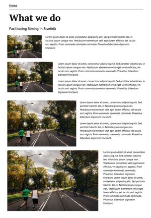 Flexible width of images and text in paragraphs