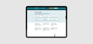 Norwich City Council website on a tablet computer