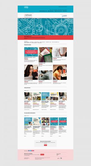 Image shows the UnFound landing page for platform co-ops.