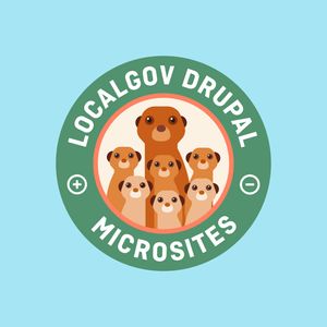 LocalGov Microsite mission patch: family of meerkats